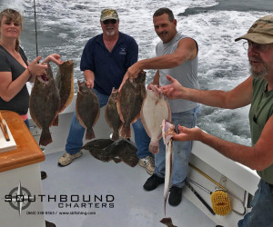 Fluke fishing in Waterford CT with Southbound Fishing Charters