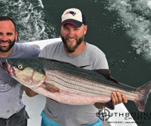 Striped bass fishing with Southbound Fishing Charters